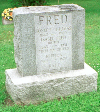 Joseph & Isabel Fred Gravemarker