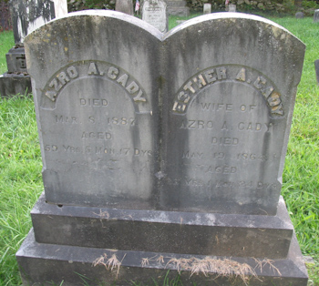 Anzro Cady Grave Marker