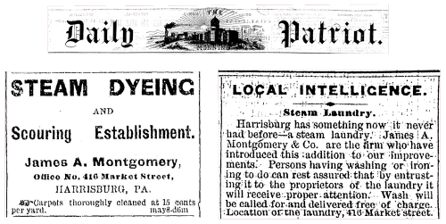 Harrisburg Steam Dyeing Ad